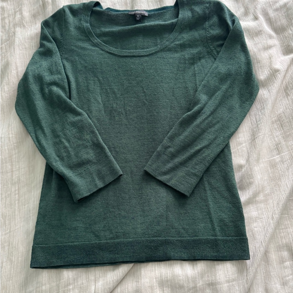 Green Heathered Sweater
